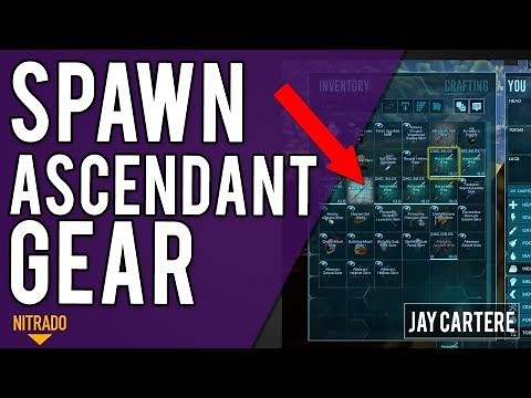 How To Spawn Ascendant Gear In Creative Mode - ARK PS4 ADMIN CODES TUTORIAL / CREATIVE MODE TUTORIAL