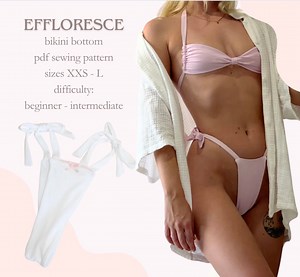 Bikini Bottom Pattern Seamless Beginner Friendly Micro Swim XXS-L - Etsy