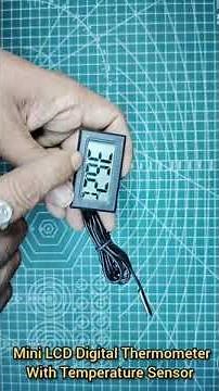 Mini LCD Digital Thermometer With Temperature Sensor | Digital Thermometer | Thermometer