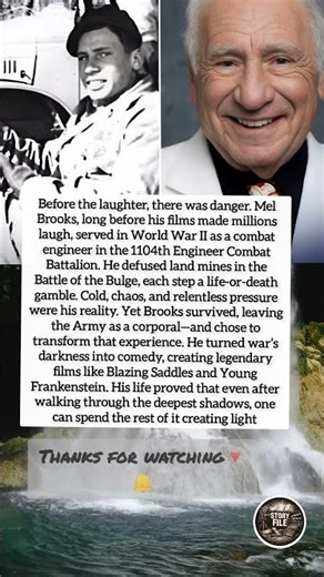 Before the laughter, there was danger. Mel Brooks.. #shorts #shortsvideo #actor #news