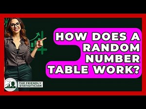 How Does A Random Number Table Work? - The Friendly Statistician