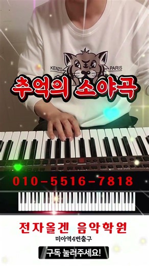추억의 소야곡 전자올겐 연주 미아역4번출구 전자올겐 개인레슨 010-5516-7818