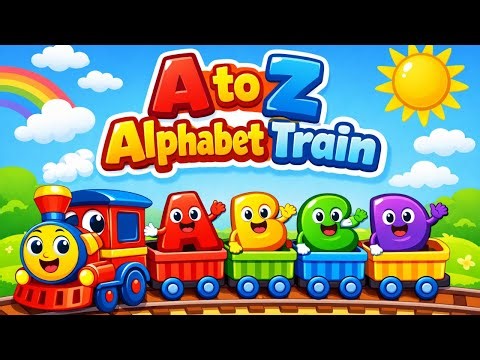 A to Z Alphabet Train 🚂 | Learn ABC with Cartoon Train for Kids