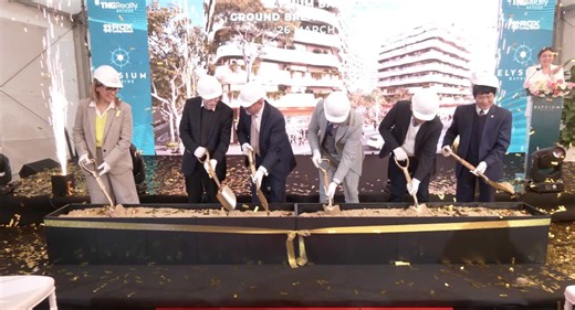 Ground-breaking ceremony marks start of construction of Elysium Bayside
