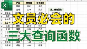 Excel的三大查询函数，你都知道怎么用吗？
