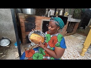 Baking Cornbread in a Smoke-Free African Village Oven | Traditional Recipe 🌽🔥