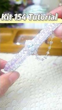 Kit 154 Tutorial | How to Make A Bracelet with Pearls & Marquise Zircon & Rhombus Spacer #diy