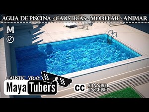 How Render VRay Caustics in Maya for a Swimming Pool & Modeling + Animation Water Pool - MayaTubers