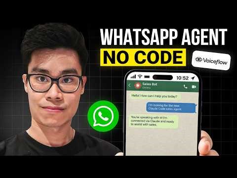 I Built a 24/7 Whatsapp AI Agent in 20 Minutes (Voiceflow)