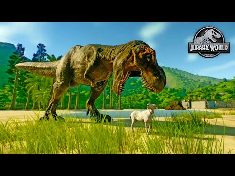 T-REX Hunting Prey in Perfect Habitat | JWE1 Jurassic World Evolution