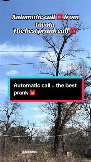 Automatic call from toyota .. the best prank call #prankcall #prank #prankphone #fyp #foryoupage