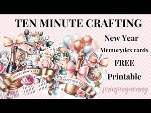 TEN minute New year Memorydex with FREE printable
