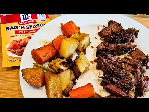 How to Make Crockpot Pot Roast using McCormick Bag 'N Season