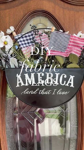 482K views · 3.1K reactions | Here is an easy DIY anyone can do! These patriotic fabric flags can be customized to any look using scraps of fabric from the craft store ❤️ #patrioticdecor #betterhomesandgardens #hobbylobby #homedecorideas | The Magnolia Mercantile | Facebook