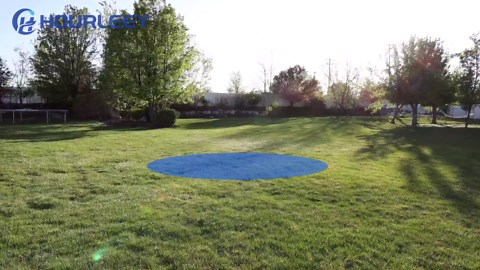 Hourleey Impact Sprinkler on Tripod Base, 2 Pack Heavy Duty Sprinklers for Lawn Yard Garden, 0-360 Degree Large Area Coverage, 3/4 Inch Connector Extension Legs Flip Locks with Brass Head