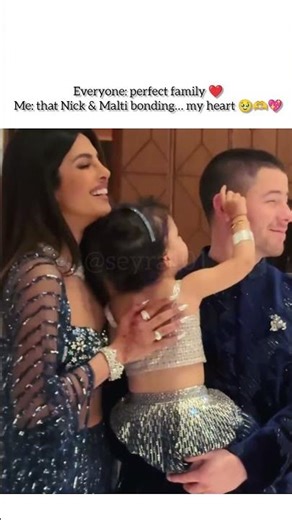 Nick Jonas and malti and Priyanka chopra #priyankachopra #bollywood #english @priyankachopra
