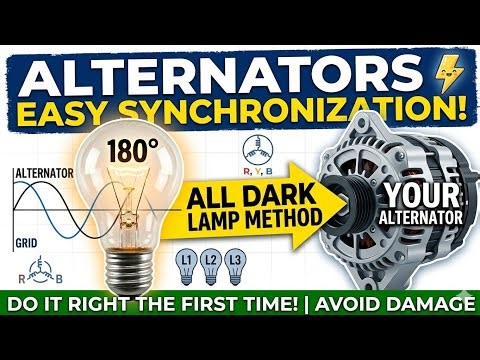 All Dark Lamp Method | Synchronize alternator #powergeneration