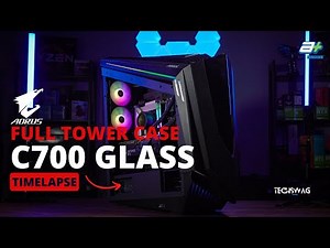 Timelapse build #013 - Gigabyte Aorus C700 Glass with Gigabyte Aorus Waterforce X 360L