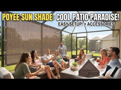 POYEE Sun Shade Cloth Install Guide | Privacy Screen That Actually Works