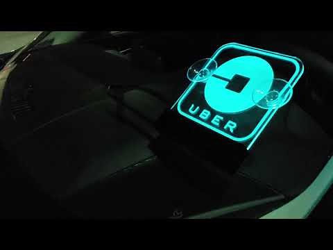 UBER LIGHT SIGN - Rideshare Uber Light Sign with LED Lights for Uber Car Drivers