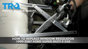 How to Replace Front Window Regulator 1999-2007 Ford Super Duty F-250