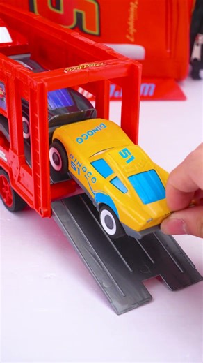 ASMR Video: Function Remote Control Trailer Truck Mc Queen - No Talking #shorts #asmr #mcqueen