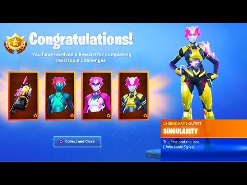 *NEW* SINGULARITY SKIN in Fortnite.. (ALL HELMET LOCATIONS)
