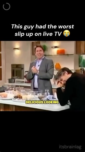Worst possible slip up from TV host on air 😂 #memes #tvshow #cookingshow #funnyshorts #fail #onair