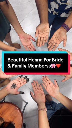 Beautiful Henna for Bride & Family