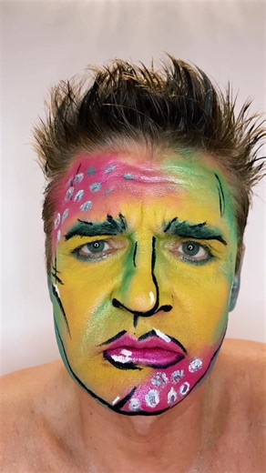 Vibrant Artistic Makeup Application Tutorial