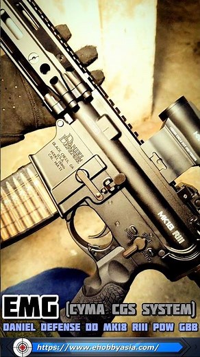 EMG Daniel Defense DD MK18 RIII PDW Airsoft GBB Rifle (CYMA CGS System)