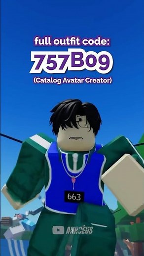 Let's make a Roblox Squid Game AVATAR… #Customuse