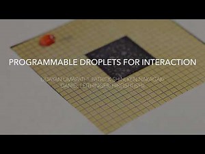 Programmable Droplets for Interaction