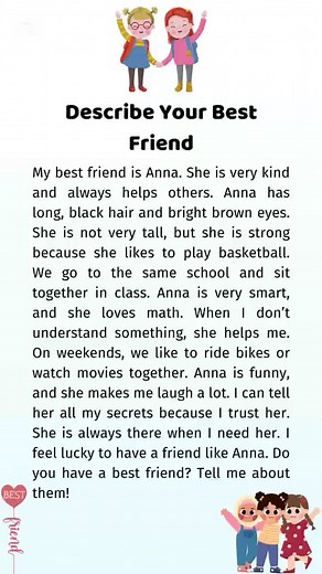 Describe Your Best Friend: A Fun English Lesson