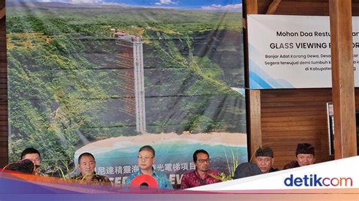 Lift Kaca Outdoor Setinggi 182 Meter Dibangun di Kelingking Beach