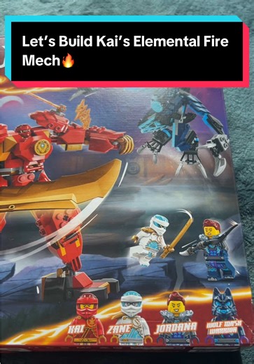 Let’s build set 71808 Kai’s Elemental Fire Mech! Pretty good set, nice to get a villain mech too for once but the mech builds using this format are starting to get a bit old, still one of the better ones though. #lego #letsbuild #fyp #ninjago #legoninjago