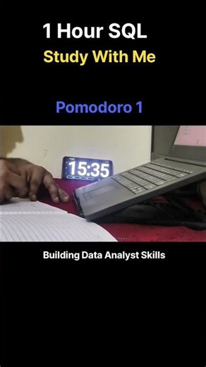1 Hour SQL Study With Me #studywithme #studyshorts #viral #shorts