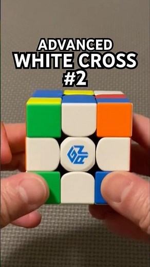 HOW TO SOLVE ADVANCED WHITE CROSS (CFOP) 2026! #cubeconversation #rubikscube #puzzle #speedcubing