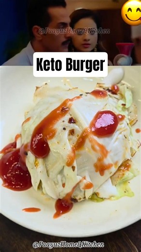 Healthy Keto Burger Recipe #ytshorts #food #foodie #paayuzhome&kitchen #keto