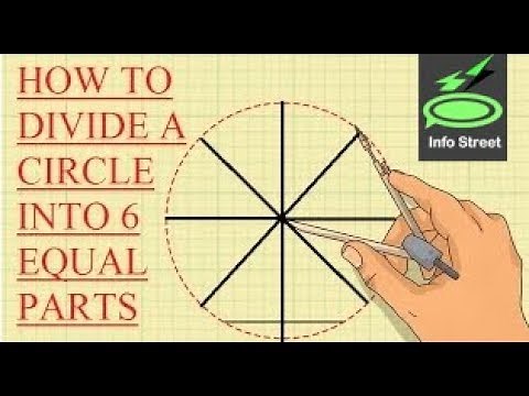 How to divide a circle into 6 equal parts|| Using only compass and a ruler