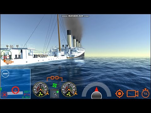 RMS Olympic sinks in the back - Ship Mooring 3D - Ship Handling Simulator