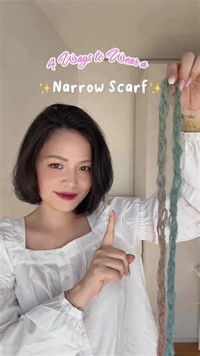 4 Creative Ways to Wear a Narrow Scarf