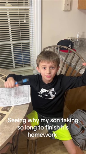 He think I’m playing! #kidsoftiktok #children #fatherson #homework #viral