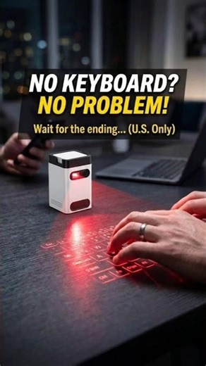 🔥 M1 Laser keyboard ⌨️ #shorts #amazon