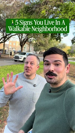 🚶5 Signs You Live In A Walkable Neighborhood! We miss anything? Comment below!👇 #houston #HoustonHeights #walkable #bikes #montrose Thank you, @Dr_Boffone !