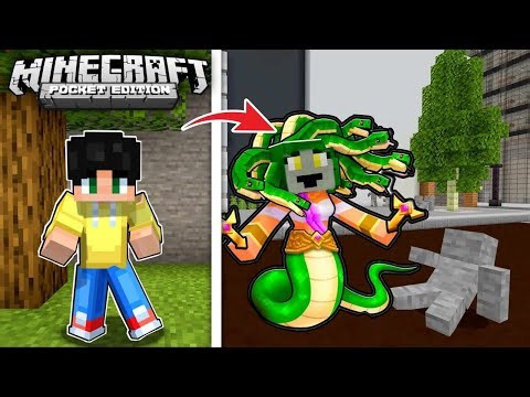 SUMUGOD Si MEDUSA na TAONG AHAS at GINAWANG BATO ang VILLAGER sa UWU CITY sa Minecraft PE