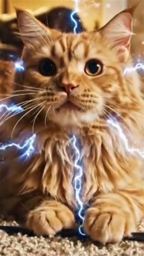 Was the cat electrocuted?😨#cat #fyp #ai