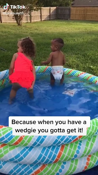 Hilarious Wedgie Challenges with Granddaughter at the Pool