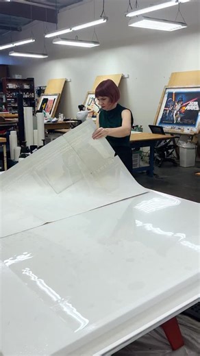 Fourth Cone Restoration | Conserving a French Buckaroo Banzai movie poster 👽 | Instagram