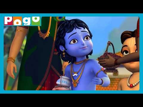 Gokul Ka Cutest Game Changer!😇✨| Little Krishna🪈| Kids Stories 😍| ‪@PogoChannel‬​